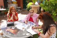 Christina Spry, Wendy Fleming & KS_When Embers Dance_launch_the Maurocco Bar_Castlemaine_20151129_0063a